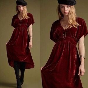 CAbi Tribute Dress - Burgundy Red